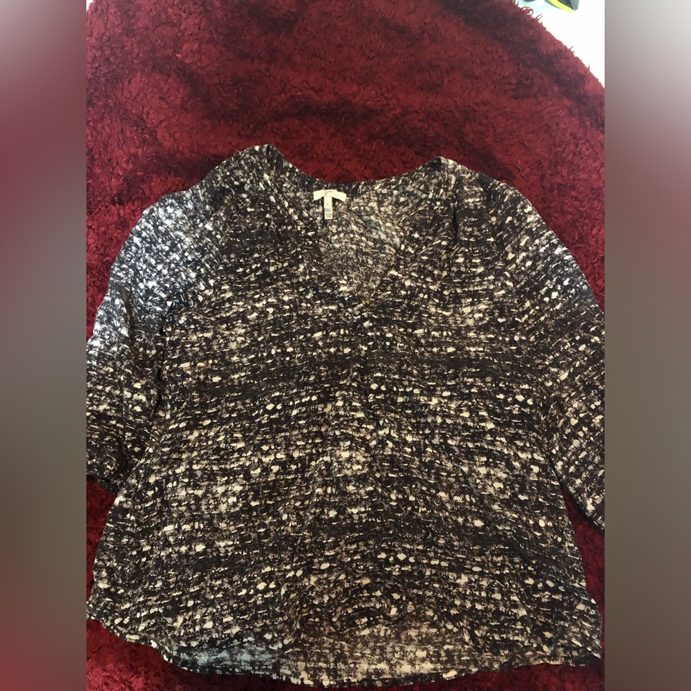 Joie Silk Blouse sz s 3/4 length sleeve Silk Blouse normcore boho
